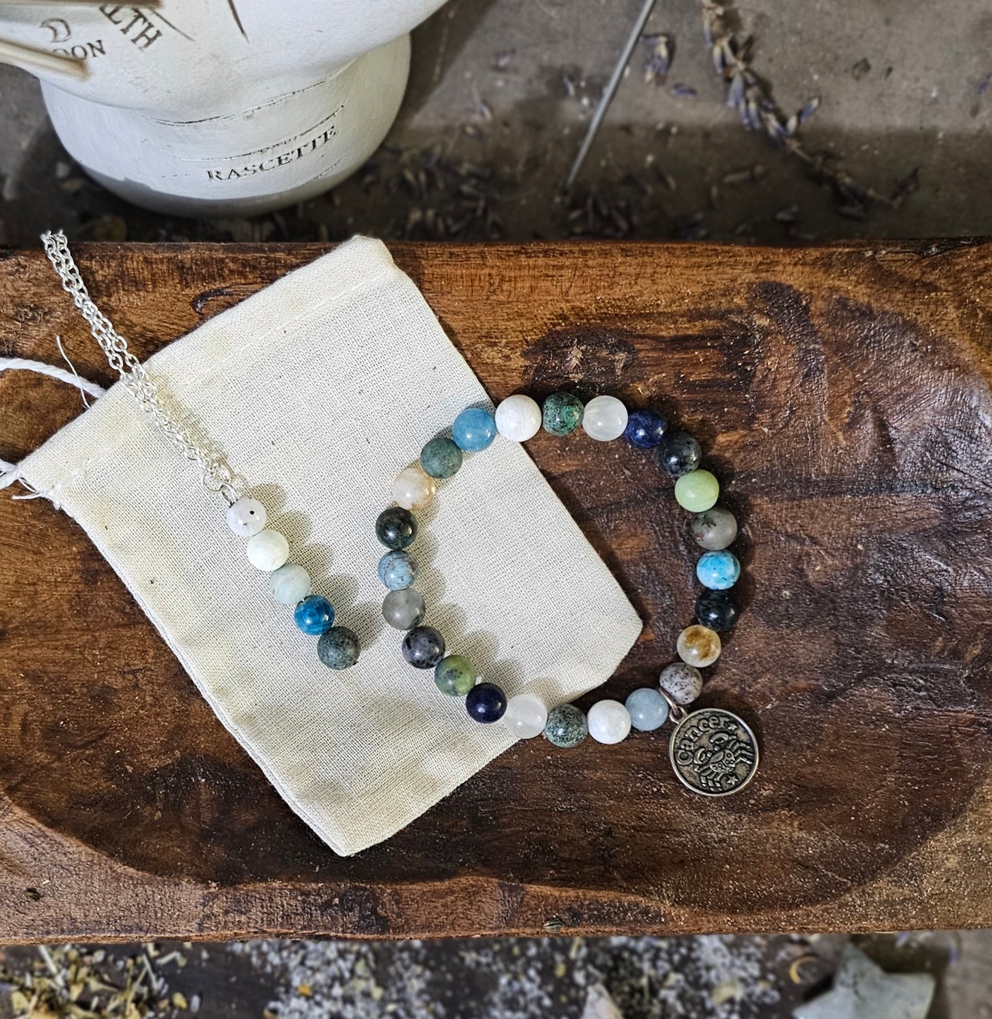 Nurturing Cancer Crystal Cascade Necklace